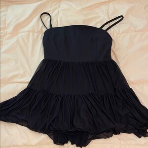 Blogilates Black Spaghetti Strap Dress